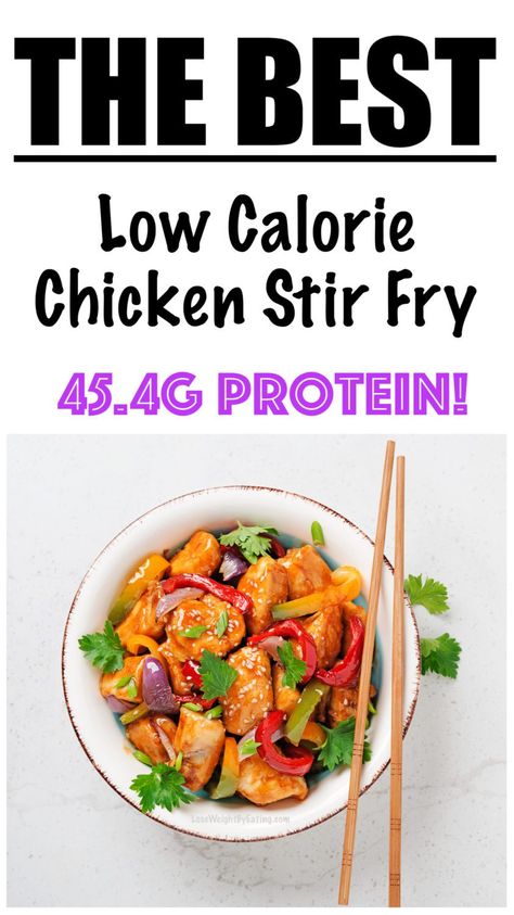 Low Calorie Chicken Stir Fry, Chicken Stir Fry Sauce, Chicken Bits, Isagenix Recipes, Healthy Chicken Stir Fry, Homemade Stir Fry Sauce, Homemade Stir Fry, Low Calorie High Protein, Low Calorie Vegetables