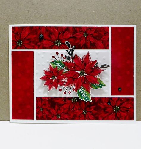 Boughs Of Holly Dsp, Leaves Of Holly, Midland Michigan, Boughs Of Holly, Christmas History, Poinsettia Cards, Stamped Christmas Cards, Simple Christmas Cards, Homemade Christmas Cards