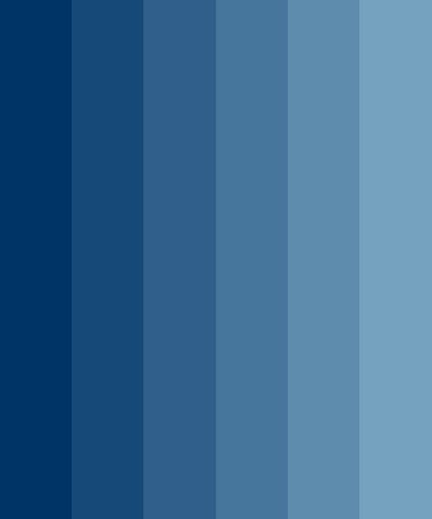 Gradient Dull Blue Color Palette Color Scheme Blue, Blue Color Pallet, Dull Blue, Blue Pallets, Blue Shades Colors, Hexadecimal Color, Procreate Color Palette, Dull Colors, Blue Palette