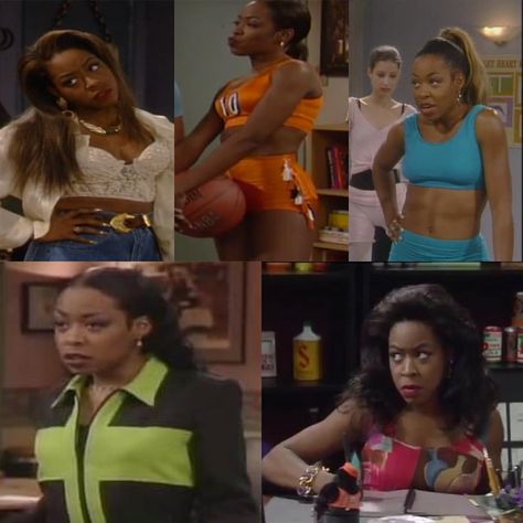 @tichinaarnold as Pamela James  Happy belated birthday to Tichina! #90s #martin #tichinaarnold Gina And Pam, 90s Early 2000s Fashion, Black 90s Fashion, 90s Outfits, 90s Hip Hop Fashion, Early 2000s Fashion, Happy Belated Birthday, Vintage Black Glamour, Black Hollywood