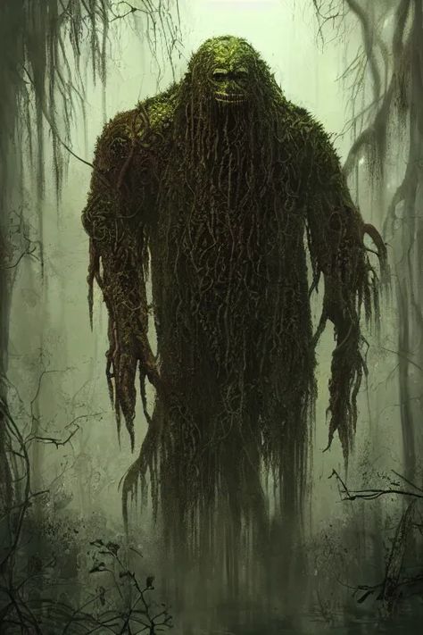 lovecraftian swamp monster, extremely detailed digital | Stable Diffusion | OpenArt Moss Monster Art, Swamp Monster Art, Moss Monster, Fantasy Swamp, Forest Monsters, Plant Monsters, Detailed Digital Art, Hedge Maze, Swamp Monster