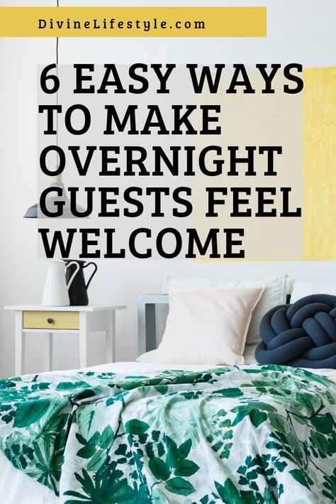 6 Easy Ways To Make Overnight Guests Feel Welcome  //  DivineLifestyle.com  //  #guestroom #homedecor #houseguest Air Mattress Guest Room, Relaxing Places, Air Mattress, Overnight Guests, Home Recipes, Easy Tutorial, Deep Cleaning, Guest House, Guest Room