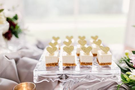 30 Wedding Cake Alternatives Wedding Cheesecake Display, Cheesecake Wedding, Cheesecake Wedding Cake, Mini Cheesecake Bites, Cake Alternatives, Wedding Cheesecake, Unique Wedding Cake, Wedding Cake Display, Candy Bar Wedding