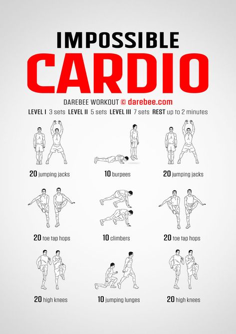 Impossible Cardio Workout Lichaamsgewicht Training, Stamina Workout, Hardcore Workout, Gym Workout Planner, Cardio At Home, Cardio Workout At Home, Calisthenics Workout, Workout Without Gym, Workout Chart