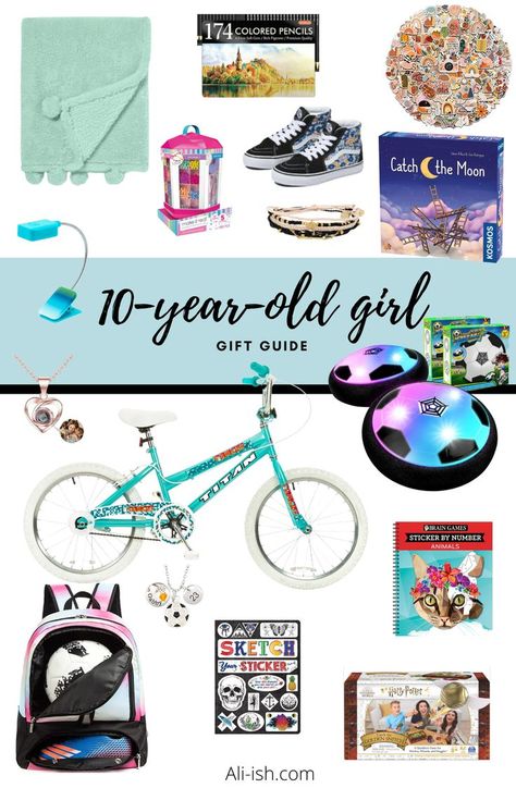 The best 10-year-old girl gift ideas for birthdays & the holiday season! Your 10-year-old will love these toys, books, and other fun things. #giftideas #girlsgiftguide Girl Gift Ideas, Harry Potter Golden Snitch, Girls Gift Guide, Holiday Gift List, Harry Potter Jewelry, Colored Pencil Set, Gifts Holiday, Toys For Girls, Fun Things