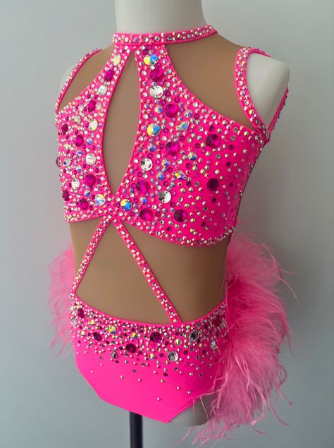 Jazz Dance Costumes Sassy, Sparkly Dance Costume, Pink Dance Costumes, Musical Theatre Dance, Jazz Dance Outfits, Solo Dance Costumes, Cute Dance Costumes, Pretty Dance Costumes, Jazz Dance Costume