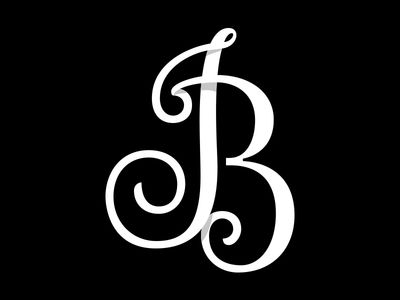 JB Monogram V2 Jb Monogram, Initial Calligraphy, Jb Logo, Tattoo Alphabet, Tattoo Letters, Tattoo Girl Wallpaper, J Tattoo, Monogram Wallpaper, Monogram Art