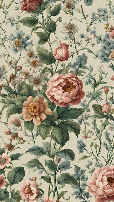 Floral Notepad, Victorian Wallpaper, Vintage Floral Wallpapers, Vintage Flowers Wallpaper, Flowers Wallpapers, Diy Boho, Victorian Flowers, Flower Background Wallpaper, Flowers Wallpaper