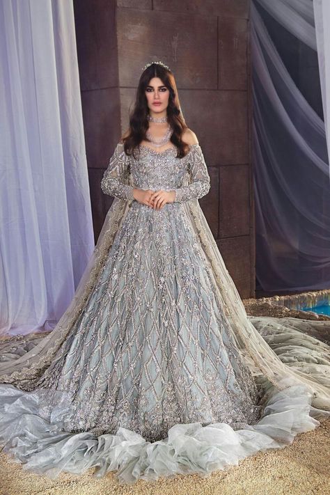 Gown Style Dress, Bridal Campaign, Pakistani Brides, Eastern Dresses, Walima Dress, Bridal Gown Styles, Heavy Dresses, Bridal Gowns Mermaid, Formal Wear Dresses