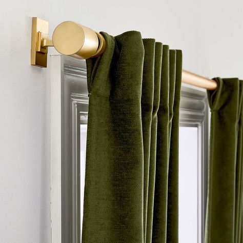 Green Curtains Living Room, Unique Window Treatments, Balcony Curtains, Extra Long Curtains, Living Room Curtain, Unique Curtains, Velvet Drapes, Living Room Door, Curtain Room