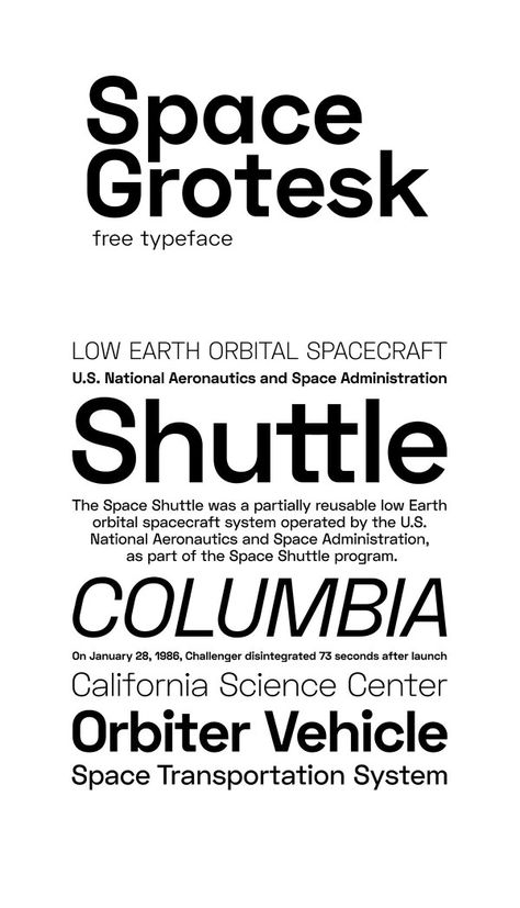 Space Grotesk - Free Sans-serif Font Sans Serif Logo, Font Love, Popular Sans Serif Fonts, Sans Serif Typography, Space Font, Serif Logo, Free Commercial Fonts, Free Typeface, Sans Serif Typeface