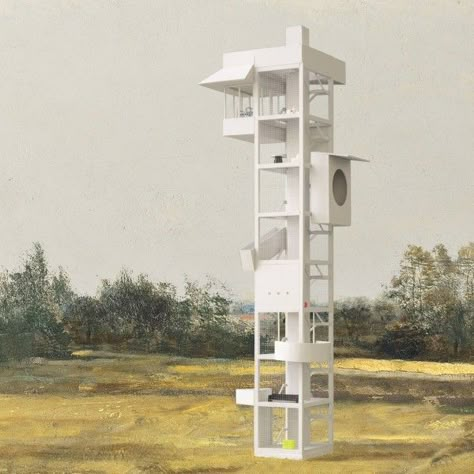 Tower Architecture, Floating Architecture, Observation Tower, Architecture Company, Arch Model, Tower House, Tower Design, Architectural Section, Architectural Sketch