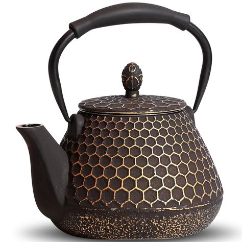 PRICES MAY VARY. Cast Iron Material: Crafted from high-quality Australian iron ore, each teapot is hand-finished to create its unique surface texture. The specially selected premium Australian iron ensures better heat absorption, faster heating, and superior heat retention. This exquisite cast iron teapot blends traditional craftsmanship with modern aesthetics. Versatile Use: This 33oz Japanese teapot is suitable for boiling water, steeping tea, and making coffee, serving 1-3 people with 2-4 cup Steeping Tea, Tea Kettle Stovetop, Cast Iron Teapot, Iron Teapot, Making Coffee, Cast Iron Tea Pot, Coffee Serving, Japanese Teapot, Iron Ore