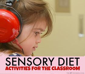 Use these sensory strategies in the classroom for students who struggle with sensory processing or those who may experience sensory-related behaviors. Sensory Resources, Sensory Area, Sensory Kids, Activities For The Classroom, Sensory Input, Family Day Care, Sensory Diet, Early Years Educator, Pediatric Occupational Therapy