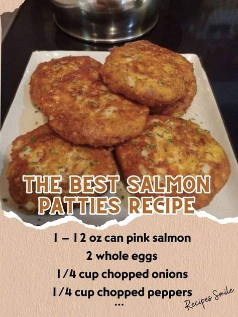 Christopher Hopkins Homemade Salmon Patties, Best Salmon Patties, Canned Salmon Recipes, Salmon Cakes Recipe, Quick Salmon, Best Salmon, Flaked Salmon, Salmon Patties Recipe, Patties Recipe