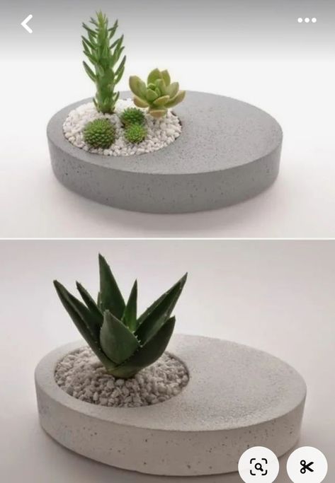 Cement Pots Diy, Vasos Vintage, Diy Concrete Planters, Cement Diy, Concrete Diy Projects, Cement Art, Concrete Crafts, Art Decor Diy, Craft Room Decor