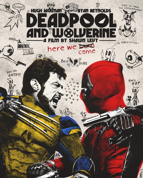 Logan Xmen, Wolverine Poster, Shawn Levy, Deadpool Poster, Xmen Movie, Avengers Poster, ポップアート ポスター, Deadpool And Wolverine, Wolverine Art