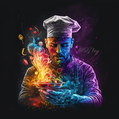 Chef Pictures, Pizza Art, Cool Nike Wallpapers, Food Art Photography, Getting A Tattoo, Coffee Wallpaper, Food Wallpaper, Food Poster Design, Neon Design