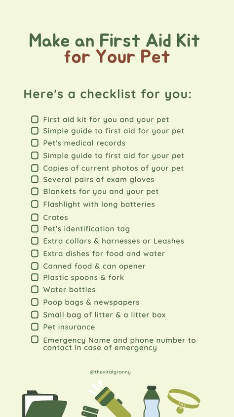 You might be thinking of some things you should include in your emergency kit. Well, let me help you out! 👵🏻 Here is the complete guide to making an emergency kit for your pet. Save this so you won’t forget! 👵🏻💖 Camping Trip Essentials, Pet Emergency Kit, Emergency Go Bag, Survival Skills Emergency Preparedness, Mental Health First Aid, Getting A Kitten, Emergency Prepardness, Vet Medicine, Emergency Preparedness Kit