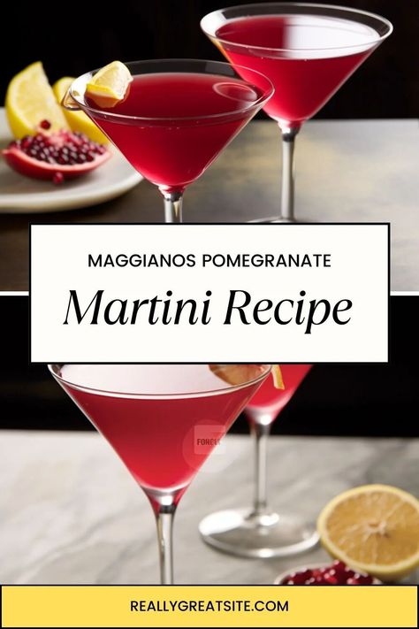 Maggianos Pomegranate Martini Recipe – Cravefuly Pomegranate Martini Recipe, Pomegranate Martini, Ocean Spray Cranberry, Cranberry Juice Cocktail, Tequila Margarita, Raspberry Vodka, Martini Recipe, Pomegranate Molasses, Infused Vodka