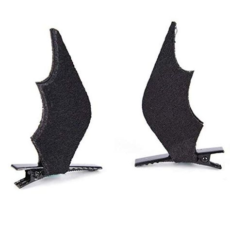 PRICES MAY VARY. Package includes 1 Pair Halloween Bat Wings Hair Clips;Color:Black. Hair Clips was handmade by felt fabric, Easy and comfortable to wear. Creative devil wing shape design. Make your children more cute and full with festival atmosphere. Hair Clips are suit for Party, Christmas, Halloween, Games, Photos and etc. These Halloween hairpins stay in place firmly, not easy to fall of and pull your hair Package including:1 Pair Halloween Bat Wings Hair Clips
 
Material: felt fabric
 Colo Angel Wing Hair Pin, Halloween Hair Clips, Halloween Accessories Hair, Party Hair Accessories, Cat Halloween Costume, Vintage Hair Accessories, Dress Clip, Halloween Hair, Cosplay Props