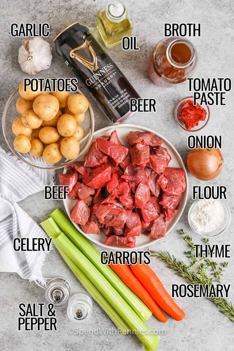 Irish Beef Stew Crockpot Guinness, Crockpot Beef Stew With Beer, Crockpot Guinness Beef Stew, Norwegian Beef Stew, Irish Roast Beef, Guinness Beef Stew Dutch Oven, Guinness Irish Stew, Guinness Lamb Stew, Guinness Beer Recipes