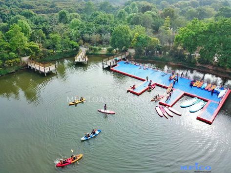 Is it an ideal place to spend your summer holidays? Our modular pontoon docks are most easy and cost efficient solutions for your water sports and boat docking platforms.#pontoonchina #maxfloats #MFIfloatingpontoons #floatingpontoon #modularpontoon #floatingdock #pontoon #marina #pontoondock #pontoonanddock #floatingplatform #dock #jetskidock #dockbuilder #floatingdocks #waterfront #docks #boatlift #dockbuilders #boatdock #plasticpontoon #modulardock #rowingdock #kayak Kayak Dock, Jet Ski Dock, Pontoon Dock, Floating Platform, Floating Dock, Boat Lift, Water Sports Activities, Water Sport, Waterfront Property