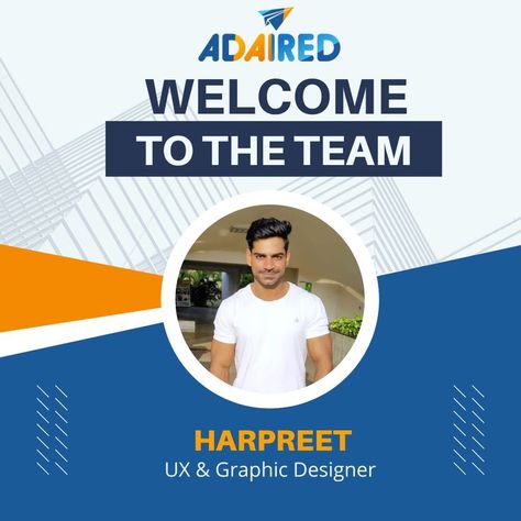 Congratulations Harpreet on being part of a wonderful Adaired Digital Media team!! The whole company welcomes you, and we look forward to a successful journey with you! Best of luck to you in your new job! #welcomepost #welcomeonboard #happyatwork #onboarding #happyemployees #happinessatwork #welcometotheteam #work #learning #team #teamwork #employeeculture #employeebranding #success #AdairedDigitalMedia Welcome Social Media Post, Employees Card, Job Poster, Happy At Work, Happy Employees, Welcome Post, Welcome On Board, Welcome To The Team, Startup Business Plan