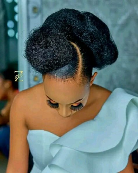 Chilanga Mulilo Hairstyles, Hairstyles For The Bride Wedding, Natural Hairstyles For Bride, Hair Styles For A Bride, Natural Hairstyles For Wedding Bride, African Bride Hairstyles, Afro Wedding Hairstyles Brides, Black Wedding Hairstyles Bridesmaid, Long Hair Bridal Styles