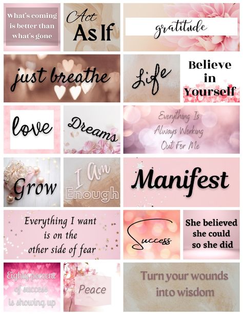 Vision Board Affirmations Wall Collage Kit: Manifest Your Dreams with Positive Self-Talk and Law of Attraction https://whispers-in-the-wind.com/how-to-create-vision-board/?vision-board-affirmations-wall-collage-kit-manifest-your-dreams-with-positive-self-talk-and-law-of-attraction #Vision_Board_Personal_Development #New_Me_Vision_Board #Vision_Board_Ideas_Discipline #Self_Improvement_Vision_Board Intention Quotes, Board Themes, Printable Affirmations, Vision Board Themes, Work Vision Board, Affirmations Wall, Board Collage, 2025 Goals, Vision Board Collage