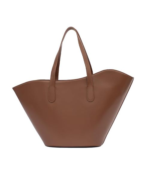 PRICES MAY VARY. | Material | Crafted from high-quality, durable vegan leather, this bag is designed to withstand the rigors of daily use while maintaining its elegant appearance. | Design | Featuring an all new Tulip Style design, the bag offers a contemporary look with a unique twist. Its sleek lines and minimalist aesthetic make it suitable for any occasion. | Spacious Interior | The tote is very spacious, with ample room to carry all your belonging like wallet, phone, makeup kit, tablets, la Work Purse, Etsy Promotion, Handbag Essentials, Brown Style, Work Tote, Travel Tote Bag, Women Travel, Chic Handbags, Large Shoulder Bags