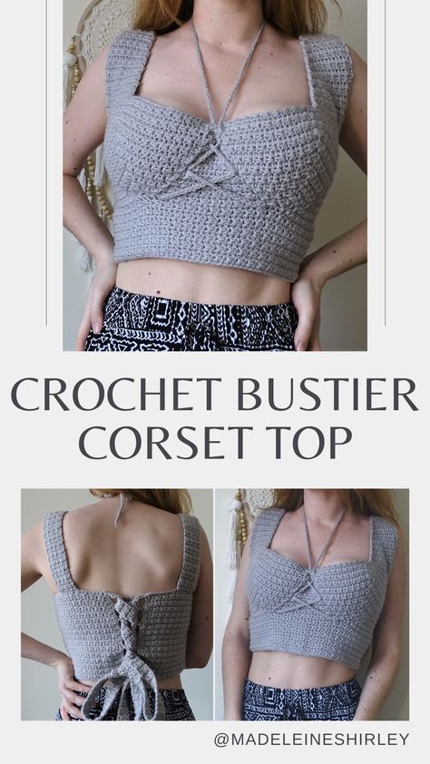 Crochet Bra Cup, Crochet Bustier, Crochet Bra Pattern, Style Corset, Crochet Shoes Pattern, Crochet Bra, Quick Crochet Patterns, Mode Crochet, Corset Pattern