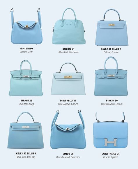 Hues of Blue Hermes Bags — Collecting Luxury Blue Birkin, Hermes Blue, Hues Of Blue, Luxury Bags Collection, Birkin 30, Handbag Heaven, Birkin 25, Crazy Things To Do With Friends, Hermes Bags