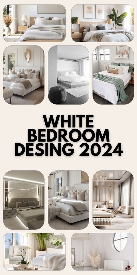 Timeless Elegance: White Bedroom Design 2024 | Ideas, Furniture, Decor, and Accents for a Serene Haven Primary Bedroom 2024, White Walls Green Accents, White Bedroom Furniture Wall Color Ideas, Primary Bedroom Ideas 2024, Bedroom Ideas 2024 Design Trends, 2024 Master Bedrooms Decor, White Bedroom Ideas With Color, Neutral Bedroom Ideas With Pop Of Color, Bedroom Ideas With Color