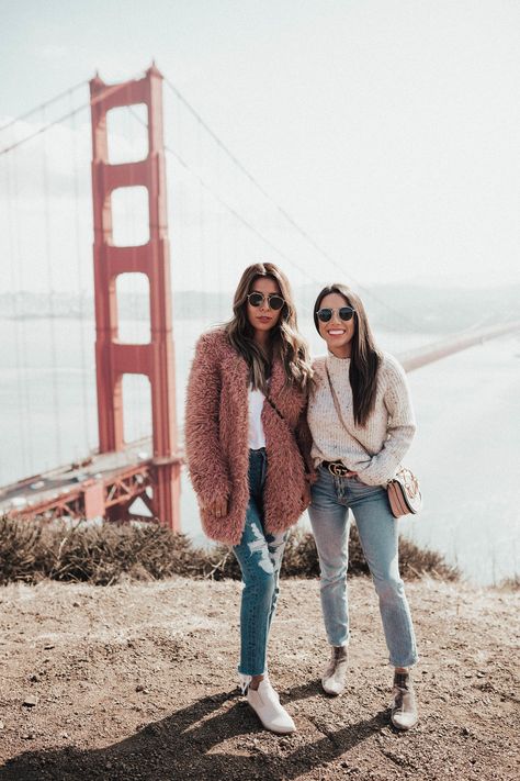 San Francisco Outfit, Coachella 2017, California Outfits, The Golden Gate Bridge, San Fran, Teddy Jacket, California Style, Comfort Wear, Girls Jacket