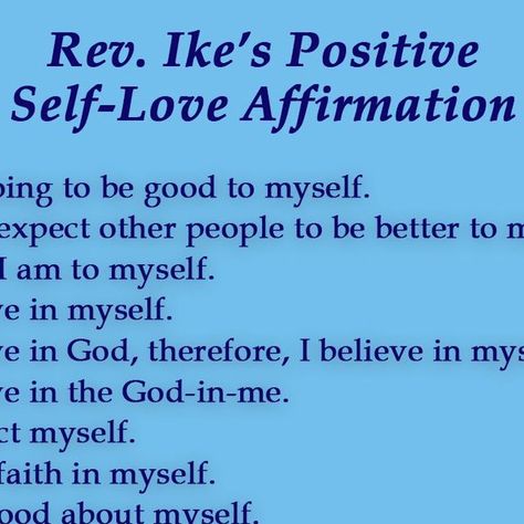 Rev. Ike Legacy on Instagram: "Love, respect, and BELIEVE in yourself! #revike #revikelegacy #selflove" Rev Ike Affirmations, Rev Ike, Its A Good Day, 2023 Love, Be Good To Me, I Believe In Me, Self Love Affirmations, July 28, Love Affirmations