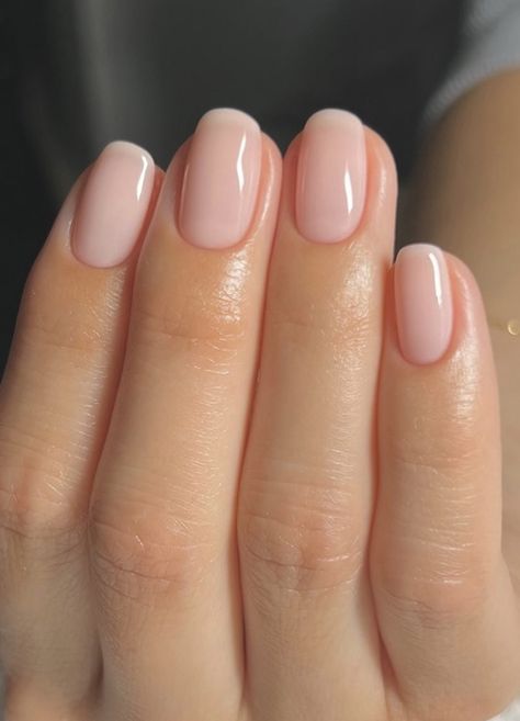 Pink Nails Engagement, Bridesmaid Nails Neutral, Clean Short Nails, Engagement Shoot Nails, Gel Nails Neutral, Formal Nails Acrylic, Short Clean Nails, Soap Nails, Milky Pink Nails