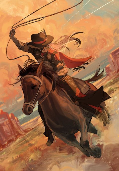 Boothill From Honkai Star Rail #HonkaiStarRail #Boothill Cowboys Men, Star Character, Anime Cover Photo, Old Days, The Old Days, Honkai Star Rail, Star Rail, Horse Riding, Spirit Animal