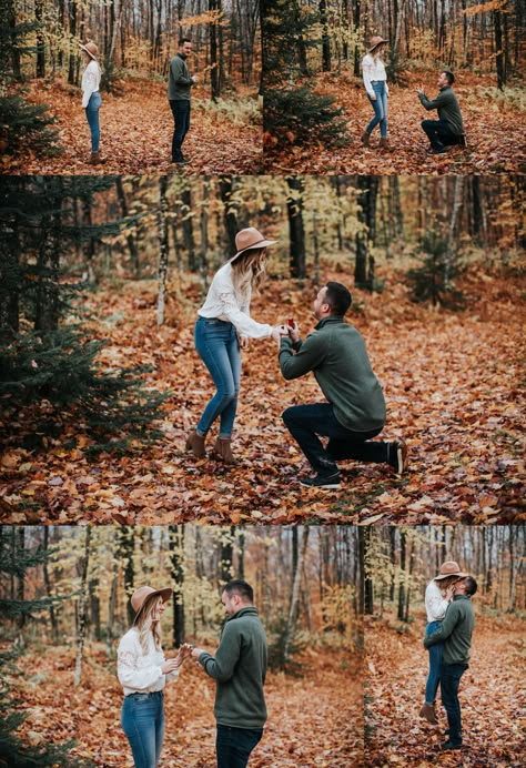 Fall Proposal Outfits For Her, Fall Proposal Pictures, Thanksgiving Proposal Ideas, Fun Proposal Ideas, Fall Proposal Ideas Engagement, Boho Proposal Ideas, Pumpkin Patch Proposal, Simple Engagement Ideas Proposal, Nature Proposal Ideas