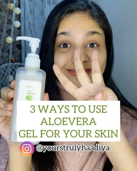 Indian Skincare Blog | HAADIYA on Instagram: “3 Amazing ways to use Aloevera Gel in your skincare routine. Purchased my second bottle of goodness. 💚 (This is not a sponsored video)…” Indian Skincare, Skincare Blog, Room Ideas Bedroom, Skincare Routine, Hand Soap Bottle, A Photo, Good Things, Photo And Video, Skin