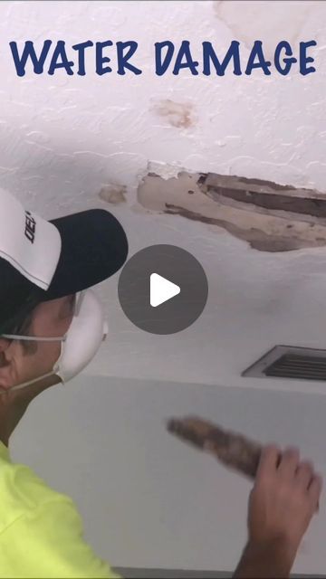 Paul Peck on Instagram: "How I Repaired A Water Damaged ceiling In One Day! #waterdamage #drywall #roofleak #drywallrepair #howto #ceilingrepair #diydrywall #diy #homerepair #homeimprovement #paulpeck #paulpeckdrywall #drywalltube" Ceiling Repair Ideas, Repair Ceiling Water Damage, Ceiling Drywall Repair, Wall Cracks Repair, Drywall Repair Ceiling, Sheetrock Ceiling, Fixing Drywall, Water Damaged Ceiling, Repair Ceilings