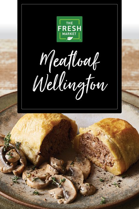 Meatloaf Wellington Puff Pastry, Beef Wellington Meatloaf, Meatloaf Wellington Recipe, Meatloaf Wellington, Ground Beef Wellington Recipe, Recipe For Meatloaf, Ground Beef Wellington, Recipe Meatloaf, Ground Turkey Meatloaf