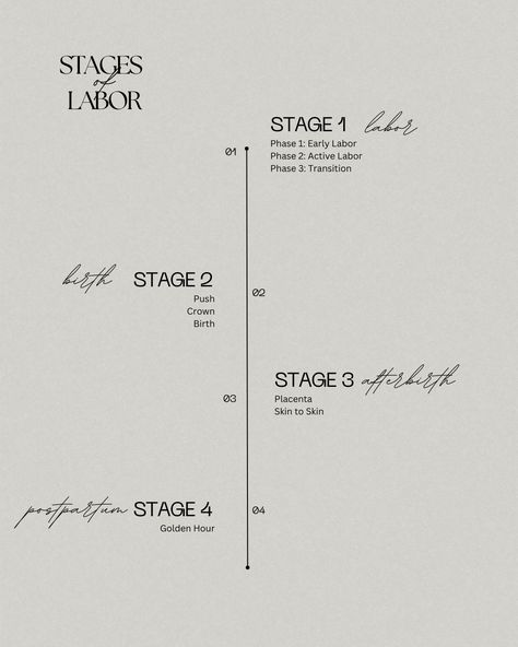 A labor flow and birth map breakdown of a biology based, undistured natural birth. 4 Stages of Birth-Labor,Birth, Afterbirth, Postpartum. 3 phases in labor- Early, Active, and Transition phase. Phases Of Labor, Early Labor, Stages Of Labor, Birth Doula, Birth Labor, Home Birth, Natural Birth, Labour, Postpartum