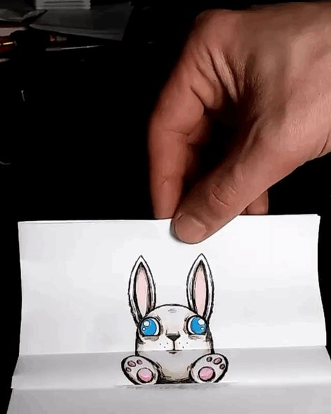 Fold Out Gif | Bored Panda Fortune Teller Paper, Paper Drawing, Crossed Fingers, Art Plastique, Kids Art Projects, Wallpaper Iphone Cute, Cute Illustration, Bored Panda, Urban Art