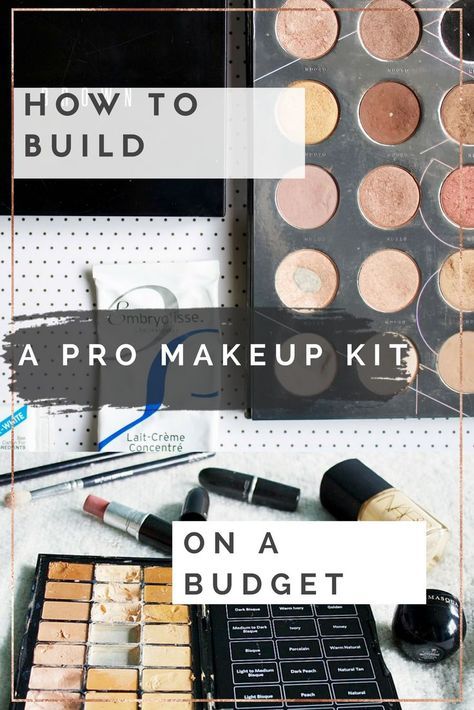 Makeup artist kit- top tips and ideas to build a professional makeup kit Pro Makeup Kit, Makeup Kit Organization, Professional Makeup Tips, Basic Makeup Kit, Makeup Artist Studio, Professional Makeup Bag, Beginner Makeup Kit, Make Up Diy, Makeup Kit Essentials