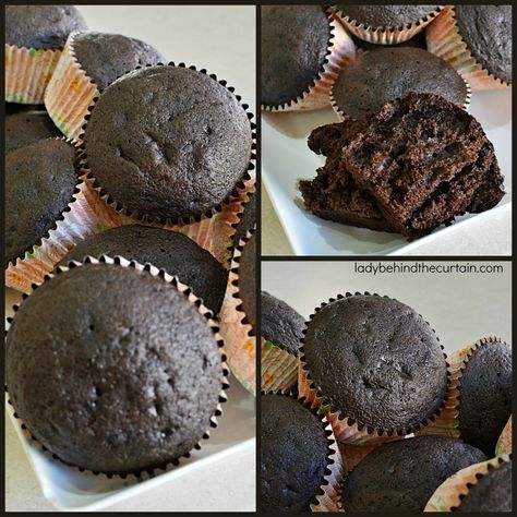 The Best Devil's Food Cupcake Recipe | This moist cupcake is rich with chocolate flavor. Whenever I need a chocolate cupcake I always make this recipe. Devils Food Cupcakes, Healthy Cupcakes, Moist Cupcakes, Food Cupcakes, Holiday Baking Recipes, Devils Food Cake, Cupcake Recipes Chocolate, Brownie Desserts, Devils Food