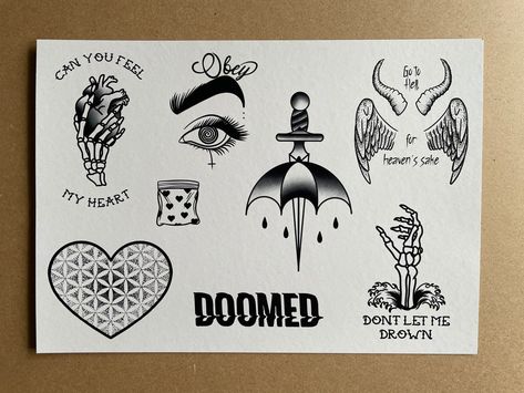 Bring Me The Horizon Tattoo, Horizon Tattoo, Bmth Tattoo, Emo Tattoos, New Tattoo Designs, Album Frames, Flash Sheet, Sun Tattoos, Dragon Ball Super Wallpapers