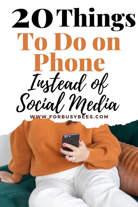 Things to do on phone Instead of social media Things To Do On Phone, Time On Phone, Instead Of Social Media, Relax Lifestyle, Interesting Things To Do, Phone Things, Cool Things To Do, Work Productivity, How To Become Smarter