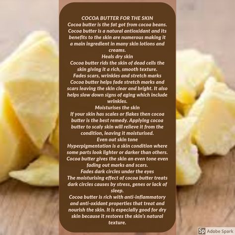 Cocoa Butter Benefits, Cocoa Butter Lotion, Soap Benefits, Earth Magic, Natural Skin Care Ingredients, Healing Dry Skin, Skin Lotion, Skin Benefits, Vegan Skincare