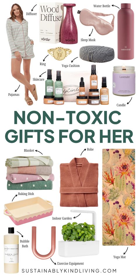 non toxic gifts for her Organic Gifts For Women, Trendy Gifts For Women 2024, Gifts For Women In Their 20s, Yoga Cushions, Best Graduation Gifts, Healthy Gift, Eco Friendly Gift Wrapping, Natural Toys, Toner For Face